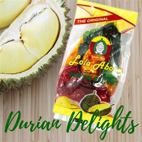 lola abons delicacies|One of Lola Abon's Best Sellers: Durian Delight Yema.